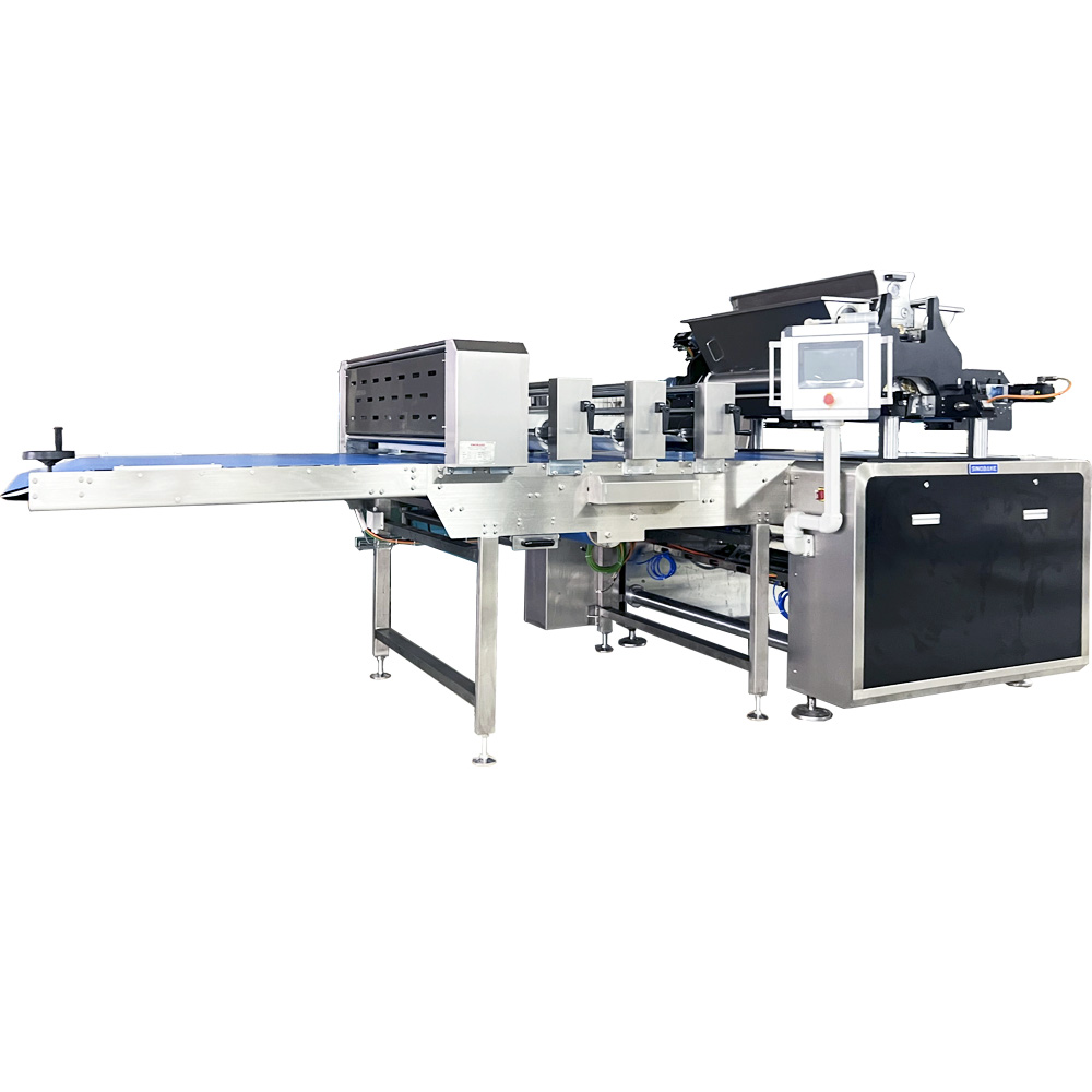 Newly Industrial Complete Multi-function Chocolate Cookie Production Line Dropping Depositor Fortune Cookie Making Machine