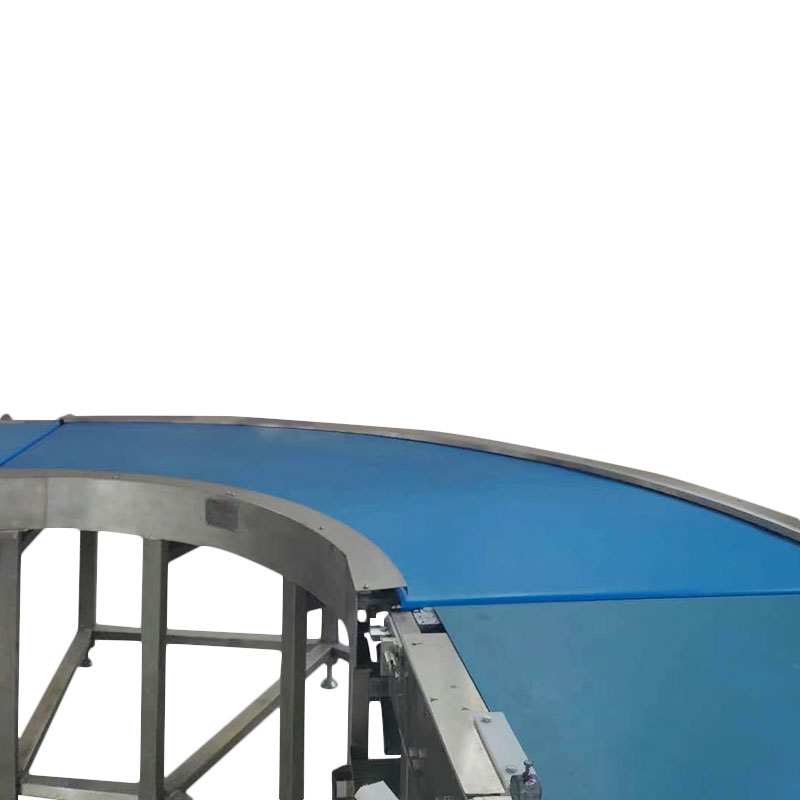 SINOBAKE Automatic 90 Degree Curve Conveyor For Food Biscuits 